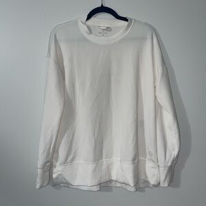 White Long Sleeve Lounge Shirt